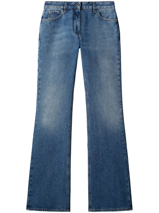 Off White Off White Mid-rise flared jeans