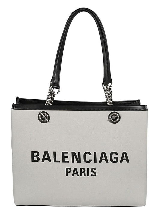 Balenciaga Balenciaga logo print canvas tote bag