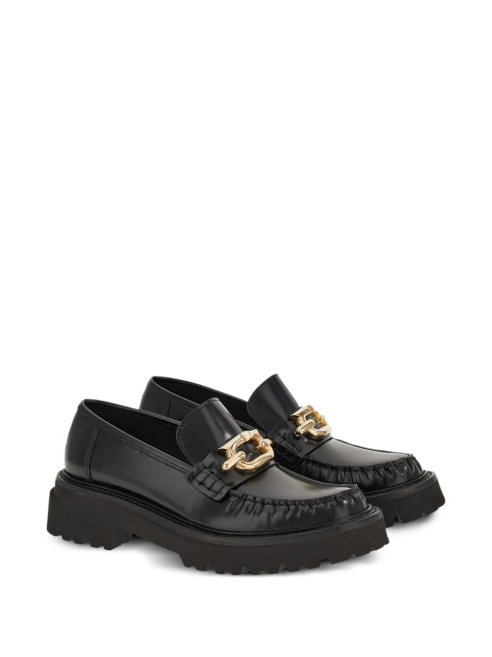 Ferragamo Ferragamo Gancini-buckle Leather Loafers