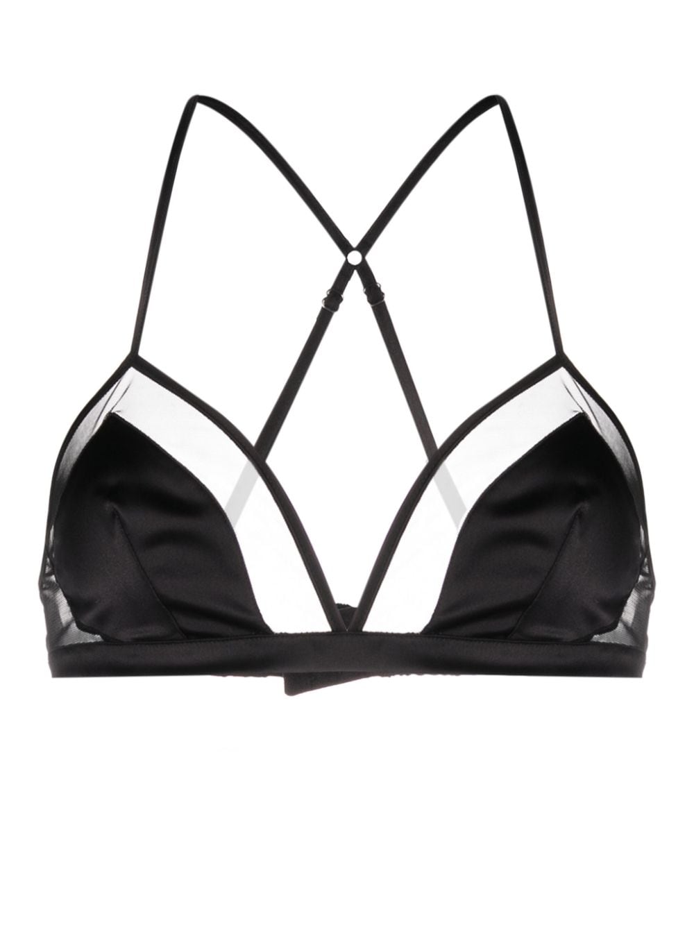 Dolce & Gabbana Dolce & Gabbana panelled tulle satin bra