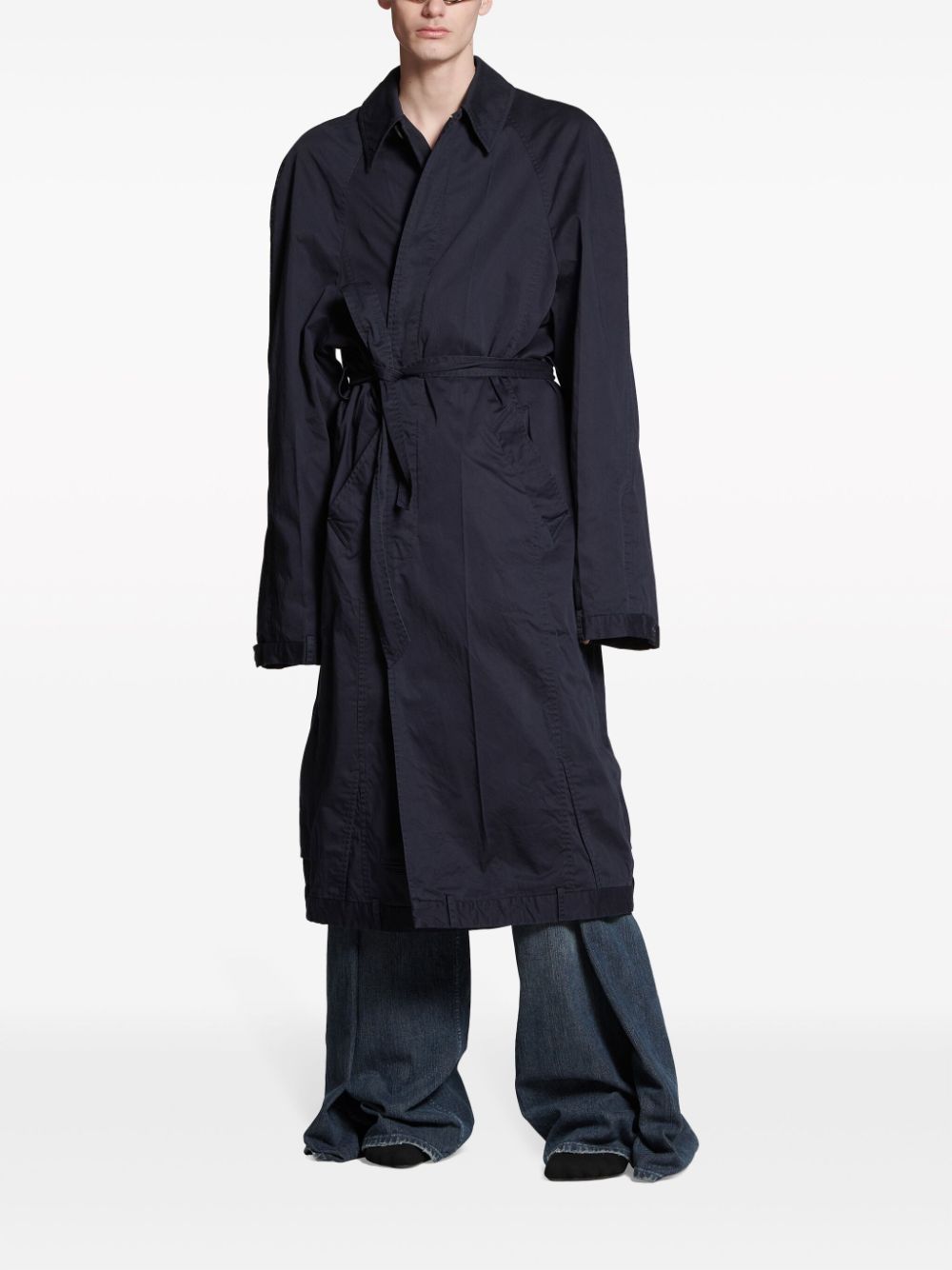 Balenciaga Balenciaga deconstructed cotton coat