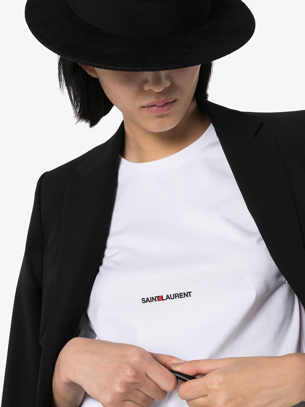 Saint Laurent Saint Laurent logo print T-shirt