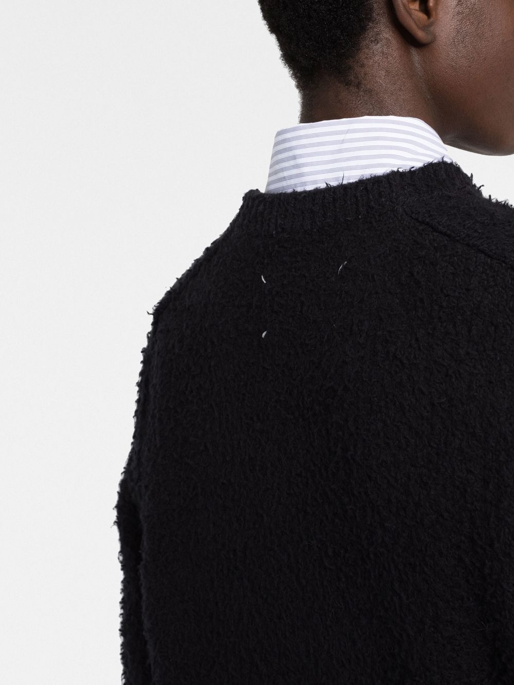 Maison Margiela Maison Margiela Four-stitch brushed jumper