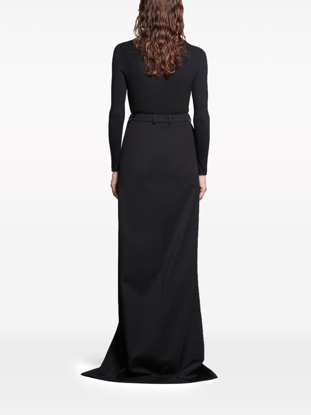 Balenciaga Balenciaga slit tailored maxi skirt
