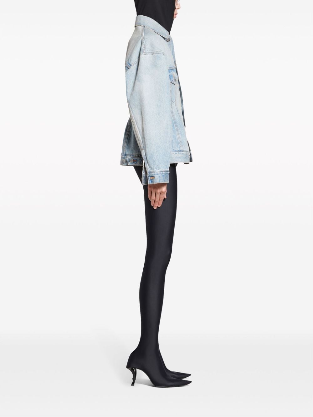 Balenciaga Balenciaga Hourglass silhouette denim jacket