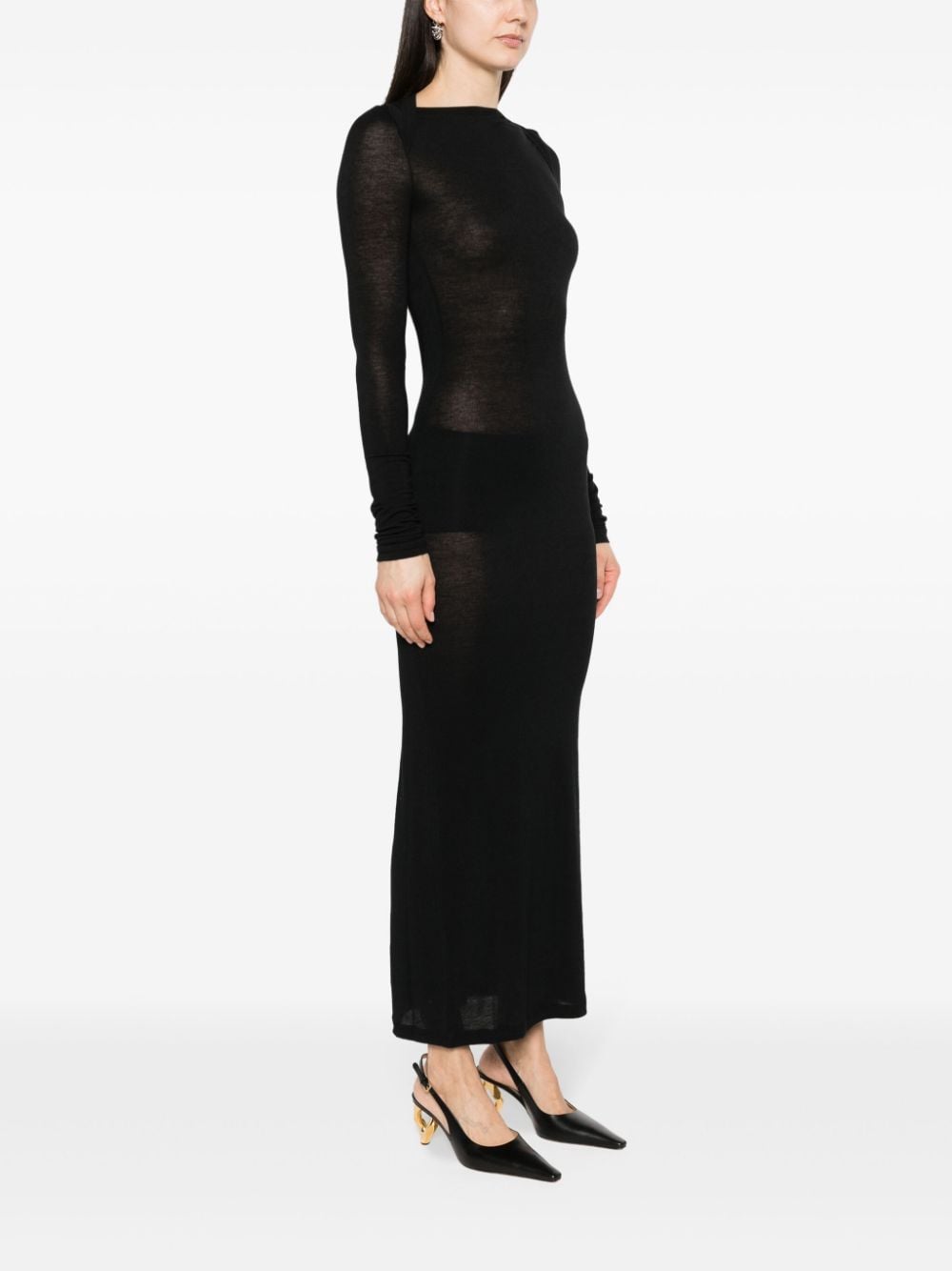 Saint Laurent Saint Laurent Wool blend long pencil dress
