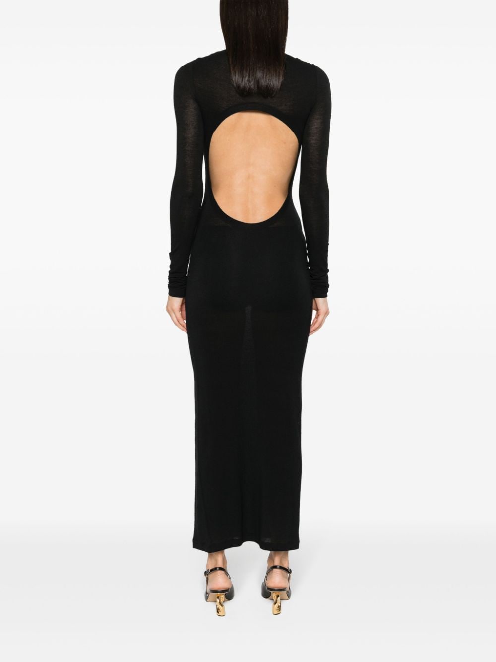 Saint Laurent Saint Laurent Wool blend long pencil dress