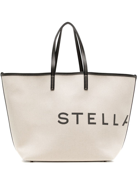Stella McCartney Stella McCartney Logo canvas tote bag