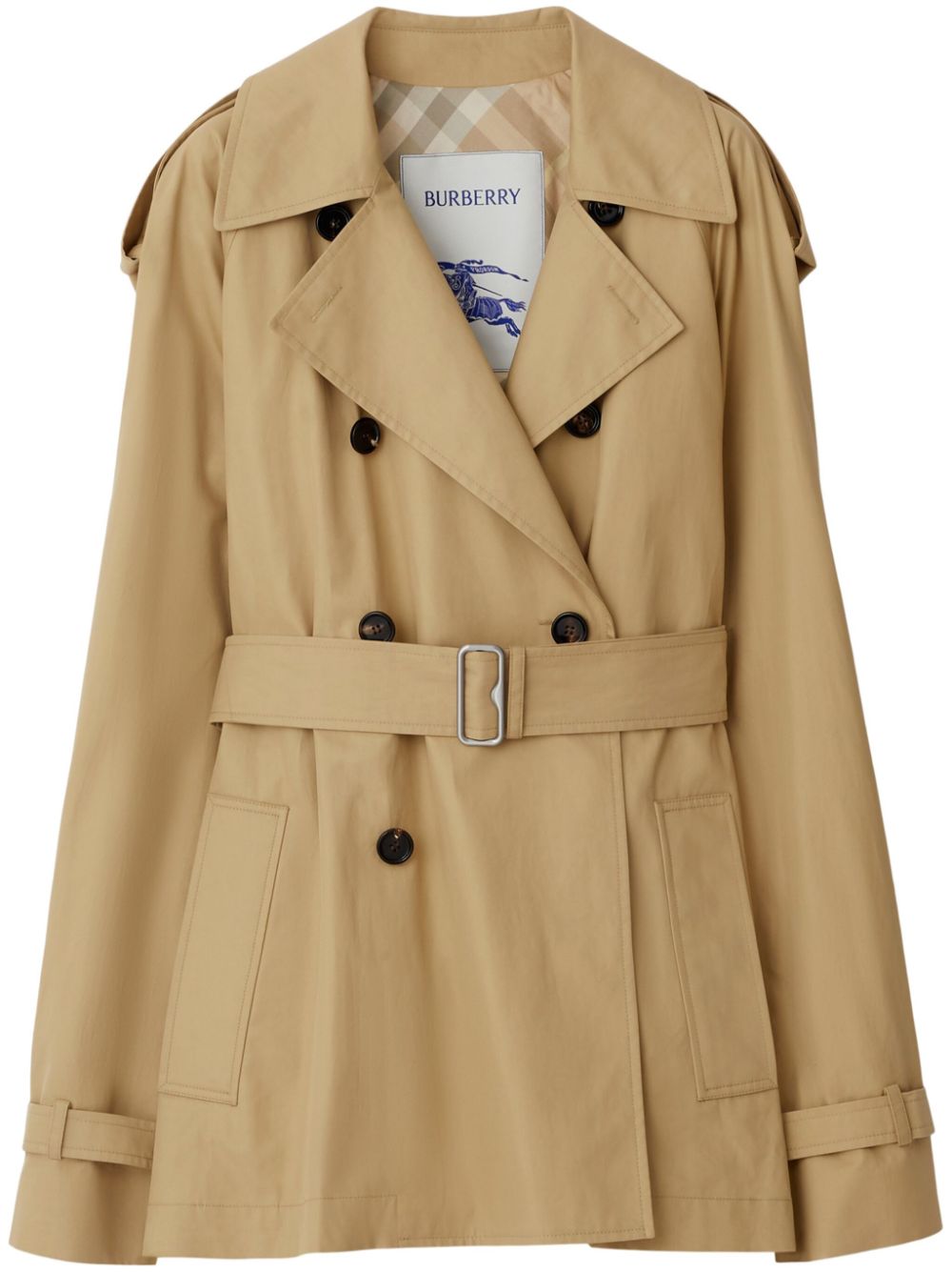 Burberry Burberry Belted Cotton Trench Coat