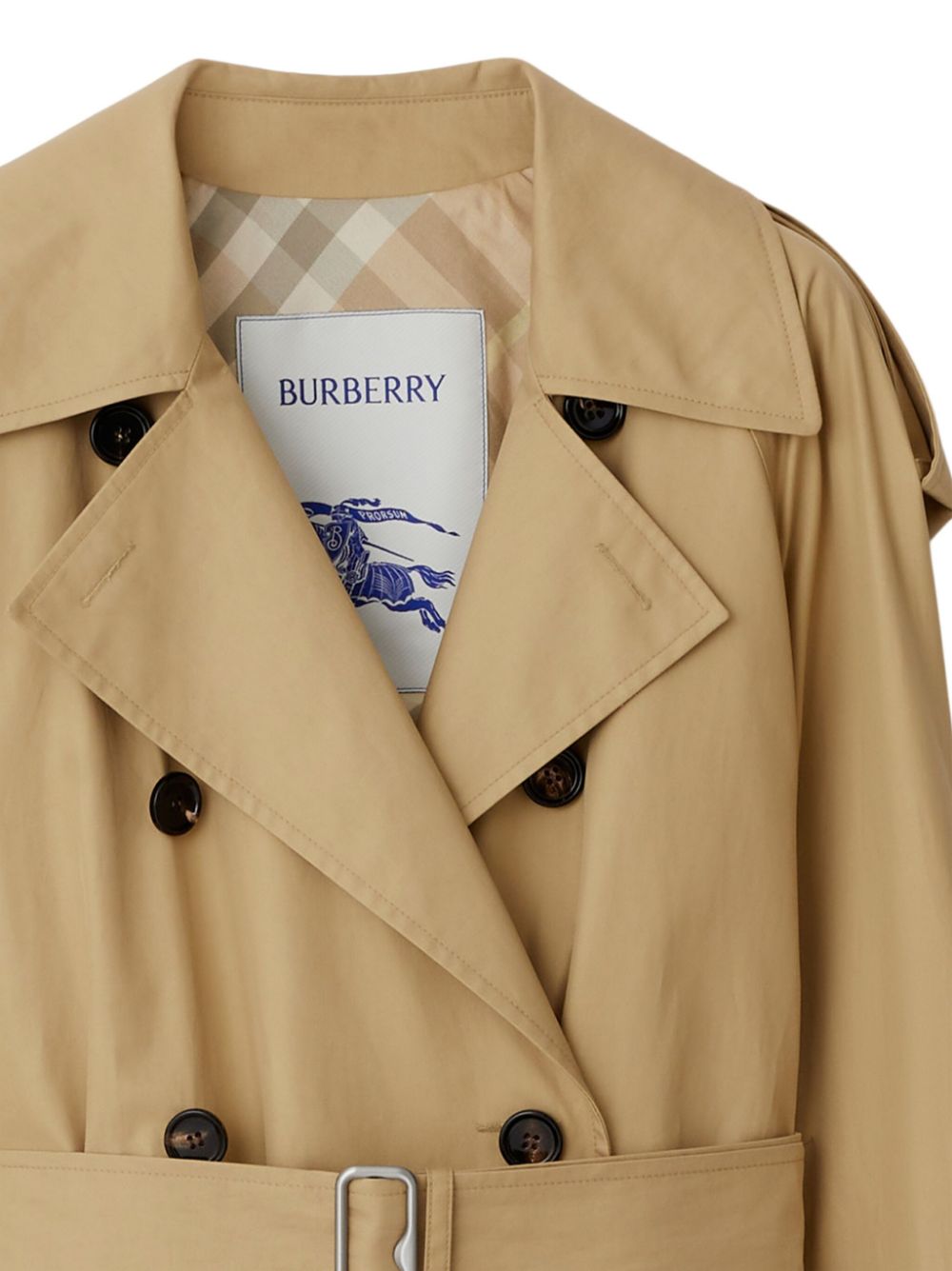 Burberry Burberry Belted Cotton Trench Coat