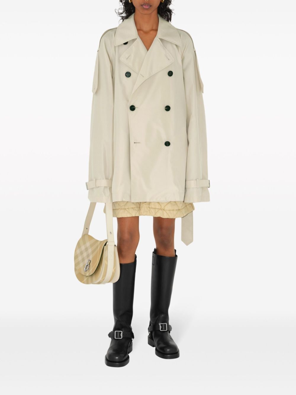 Burberry Burberry Short silk trench coat