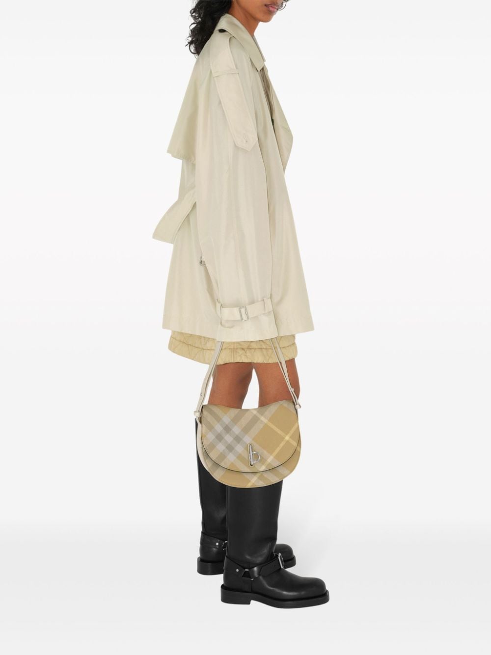Burberry Burberry Short silk trench coat