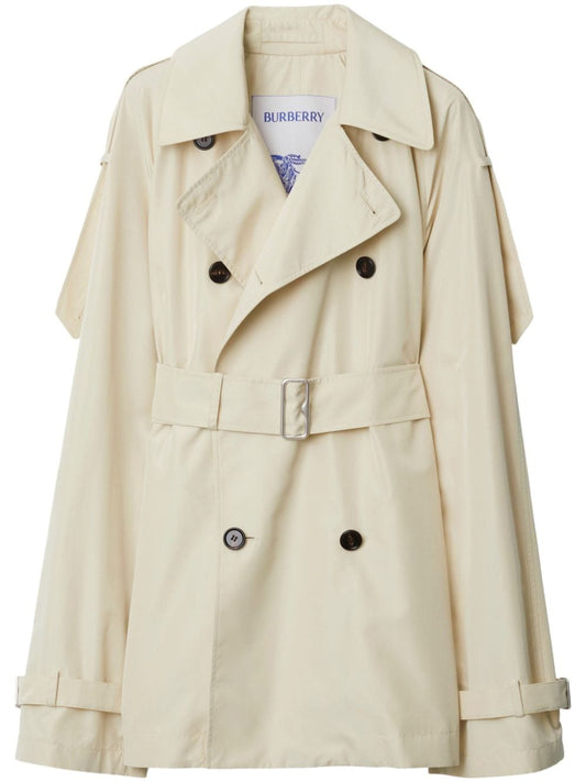 Burberry Burberry Short silk trench coat