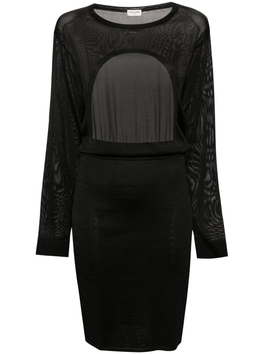 Saint Laurent Saint Laurent open-back knitted dress