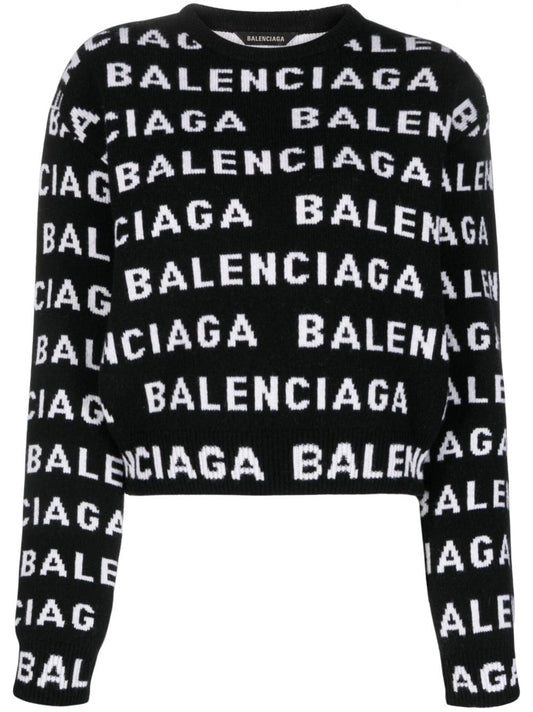 Balenciaga Balenciaga Logo wool sweater