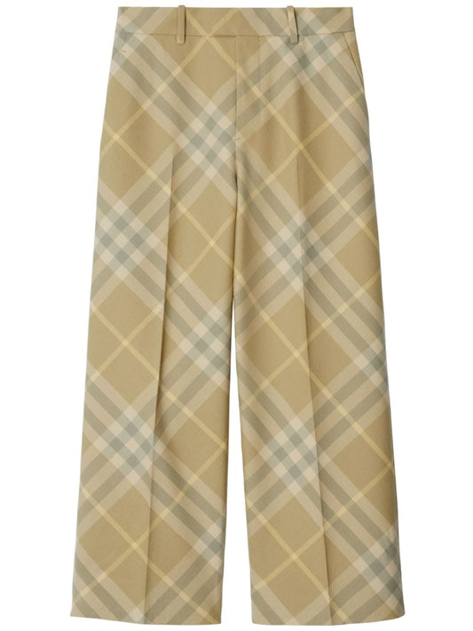 Burberry Burberry check-print tailored wool trousers