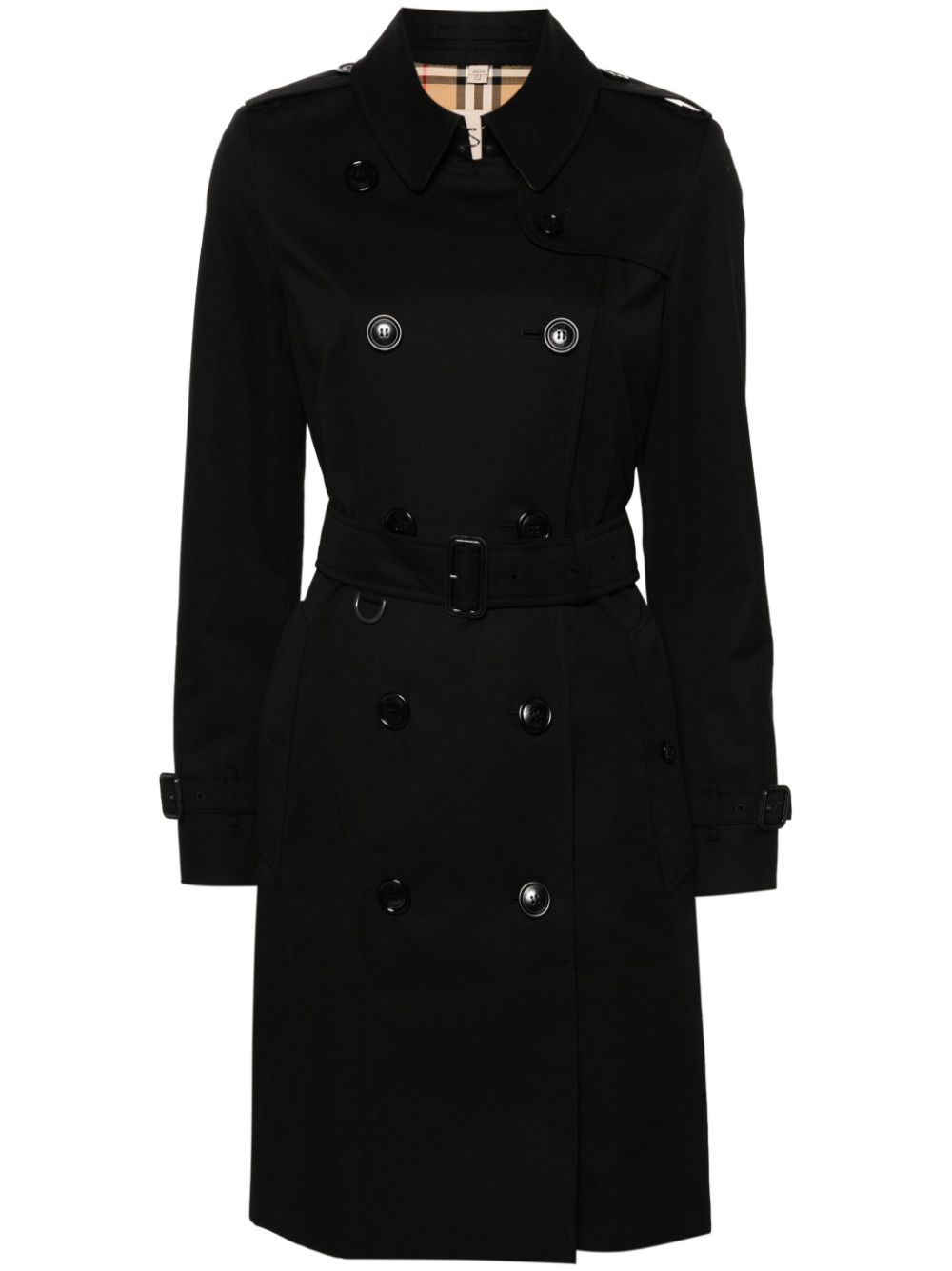 Burberry Burberry gabardine-weave trench coat