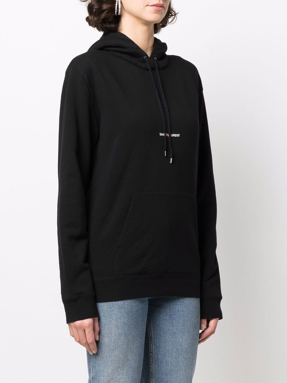 Saint Laurent Saint Laurent Logo Print Hoodie