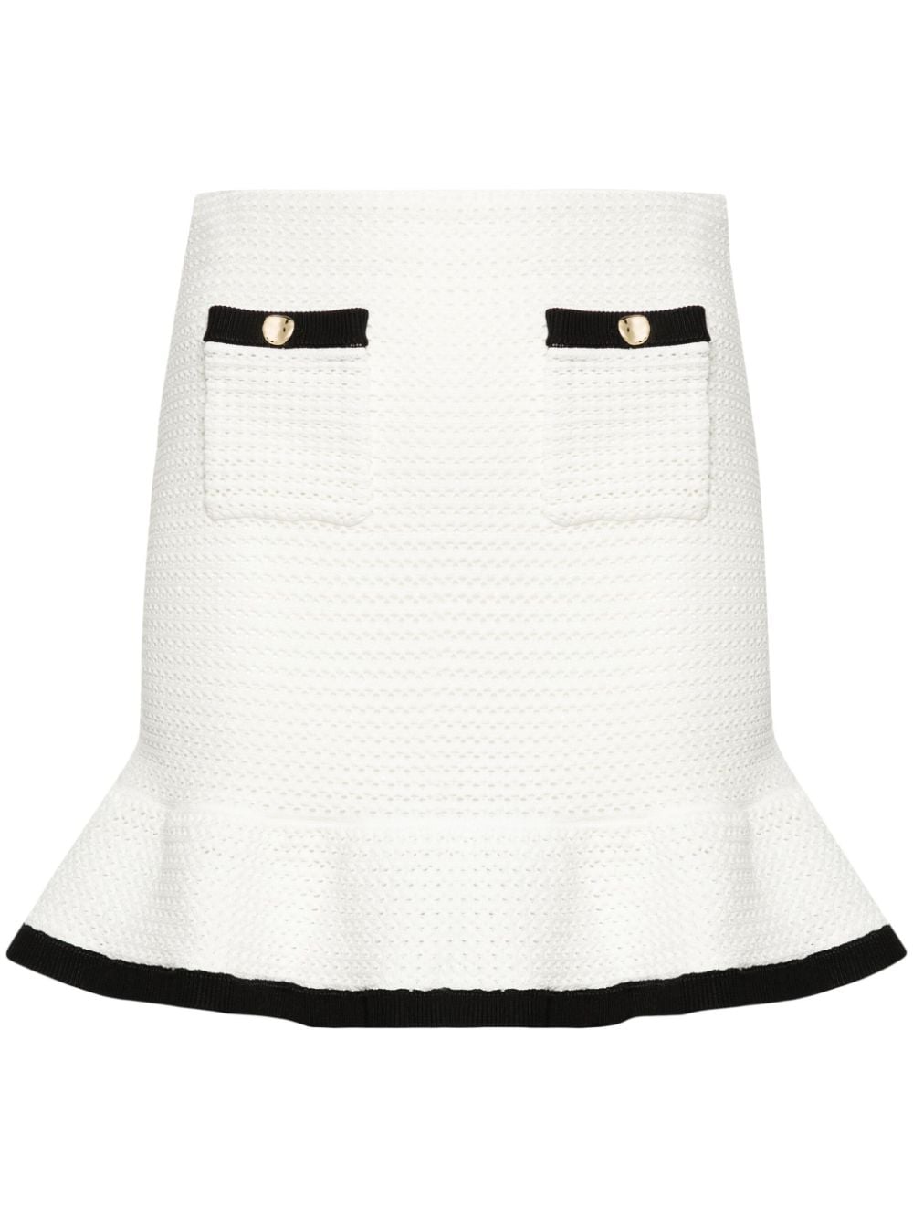 Self-Portrait Self-Portrait Sequinned crochet miniskirt