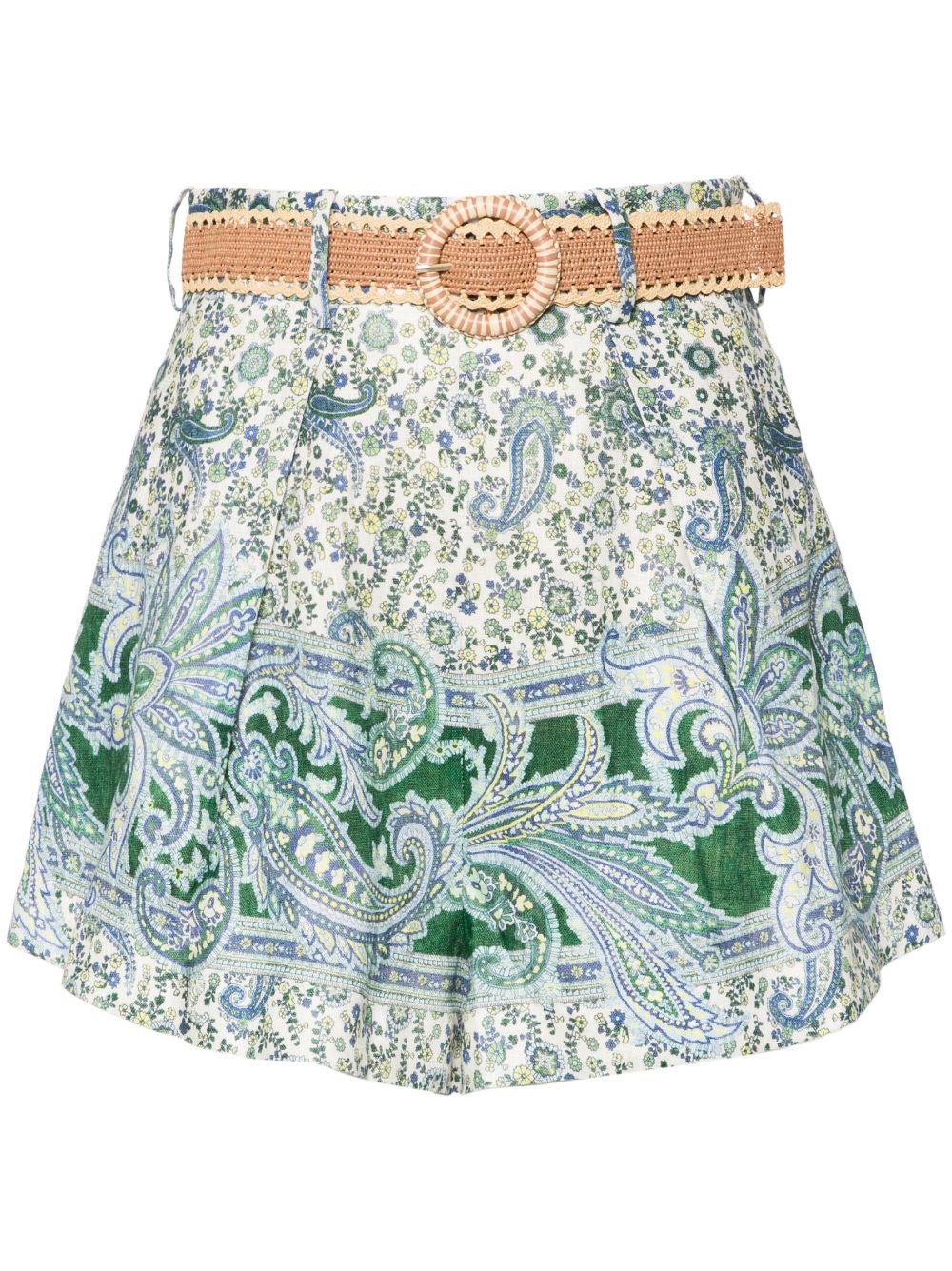 Zimmermann Zimmermann Ottie Tuck Linen Shorts