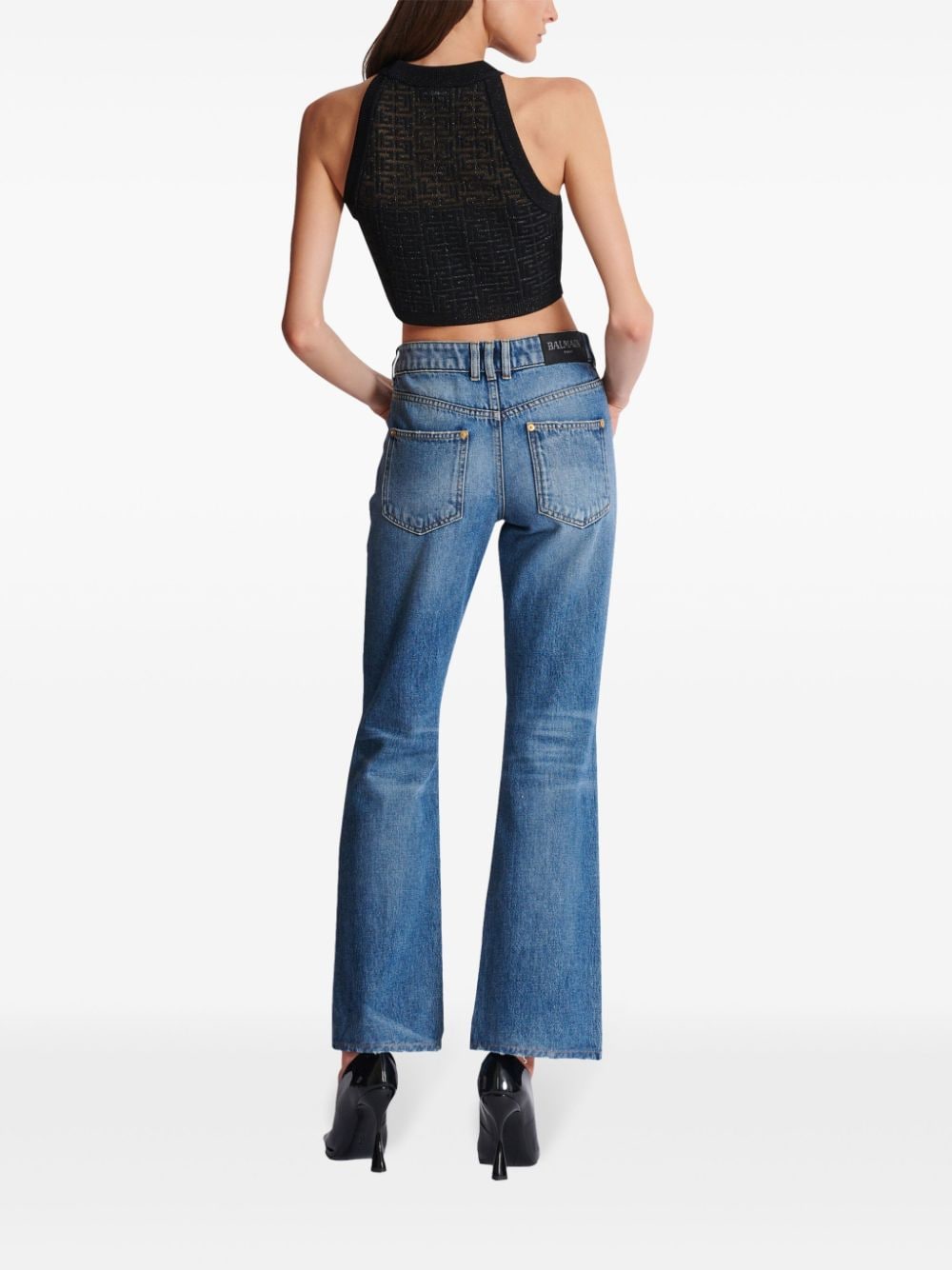 Balmain Balmain PB Labyrinth knit top