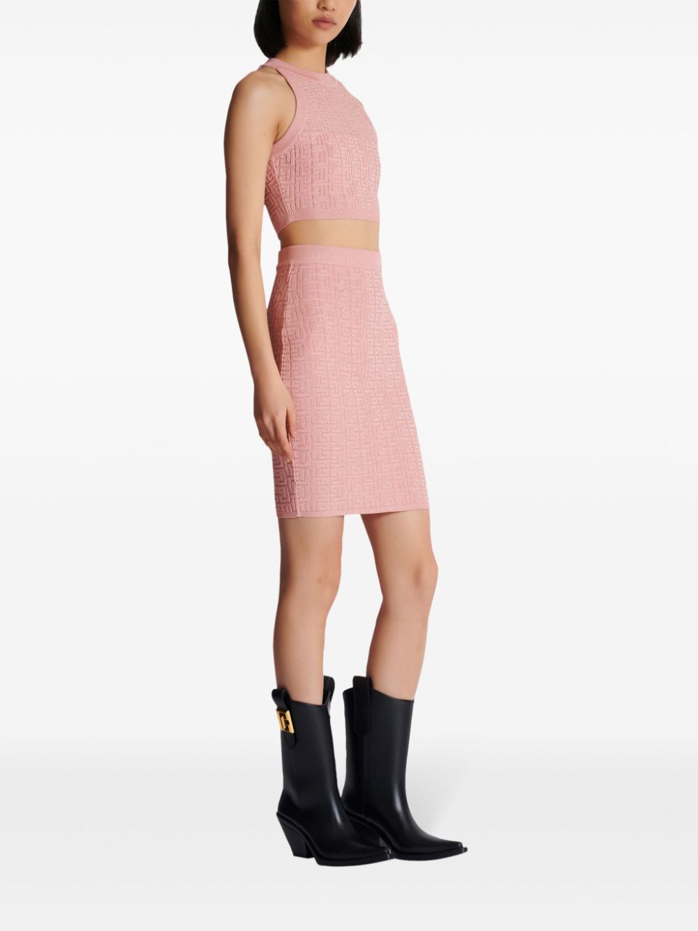 Balmain Balmain PB Labyrinth knit top