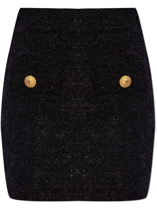 Balmain Balmain High-waisted bouclé miniskirt