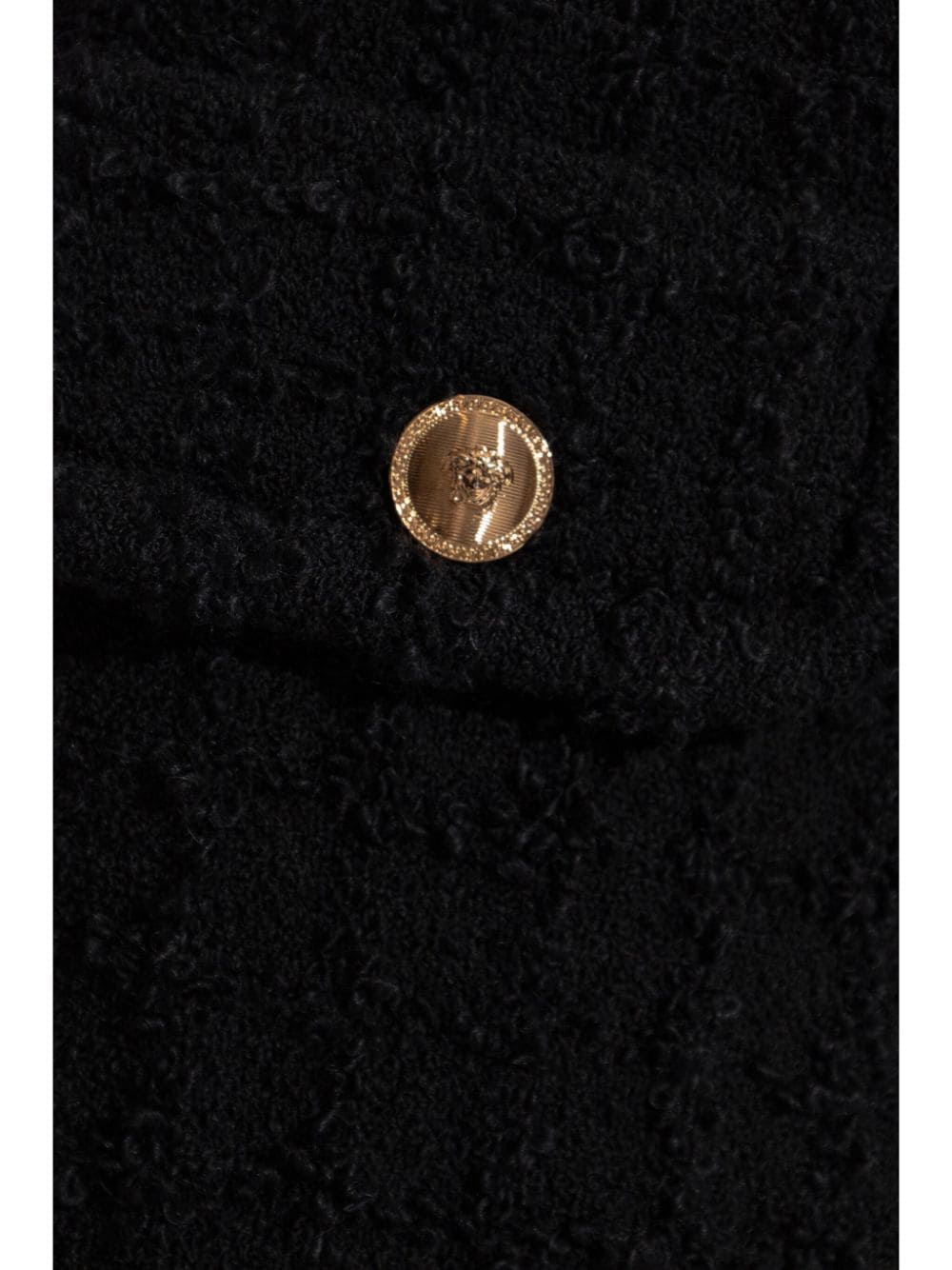 Versace Versace Heritage tweed mini shorts