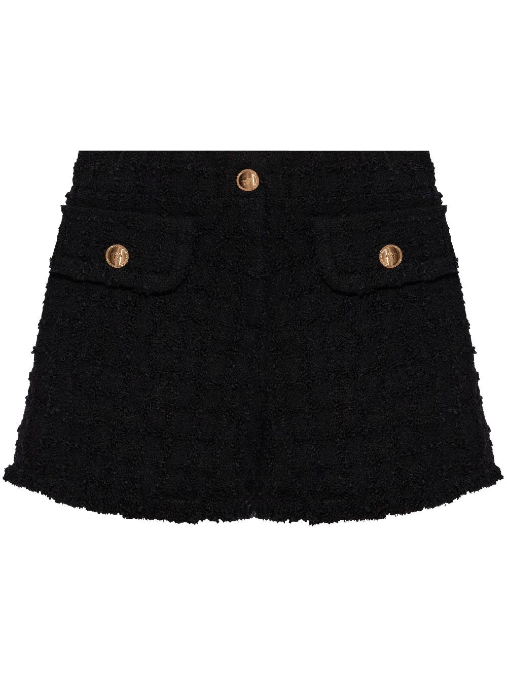 Versace Versace Heritage tweed mini shorts