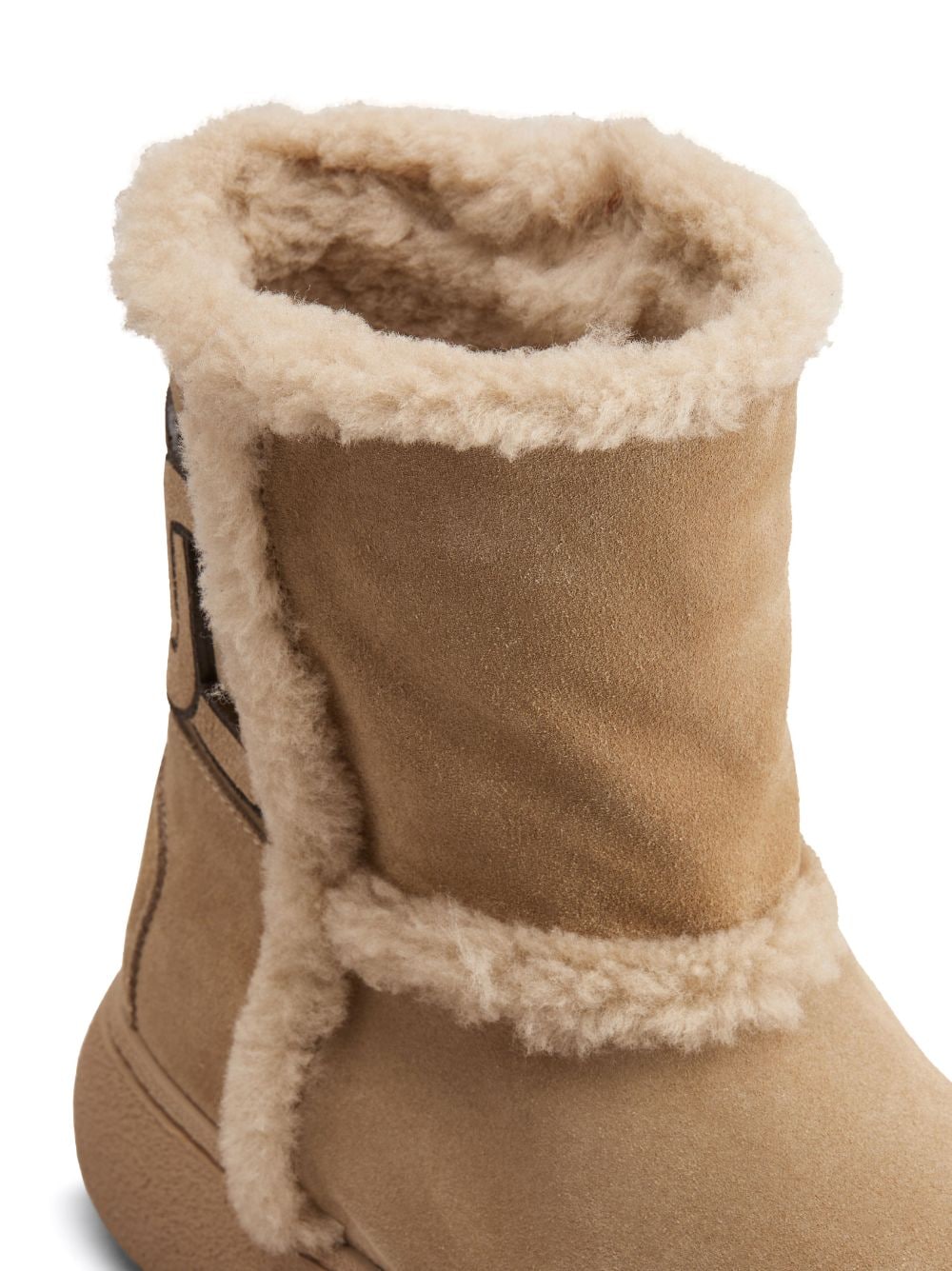Tod'S Tod's Kate suede and shearling ankle boots