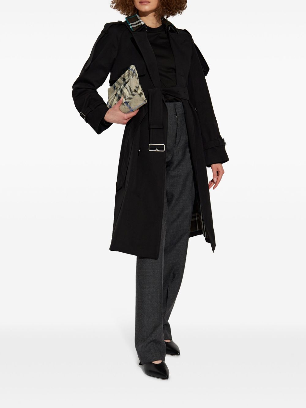 Burberry Burberry detachable-collar trench coat