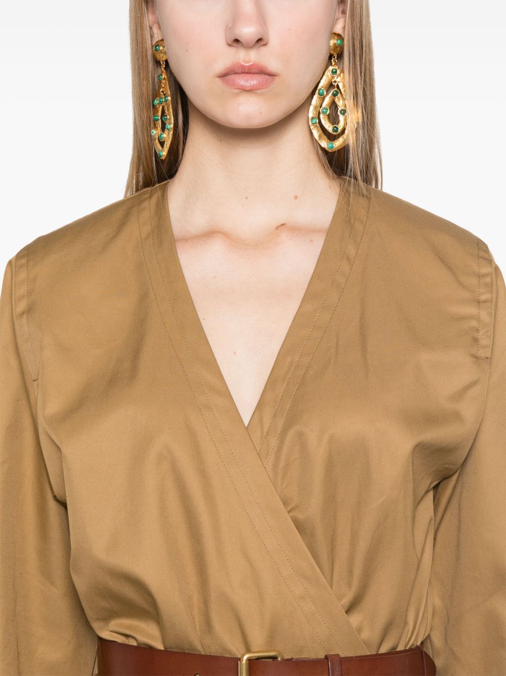 Saint Laurent Saint Laurent belted dress