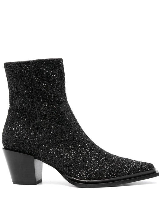 Jimmy Choo Jimmy Choo Cece Ab Glitter Ankle Boots 60mm