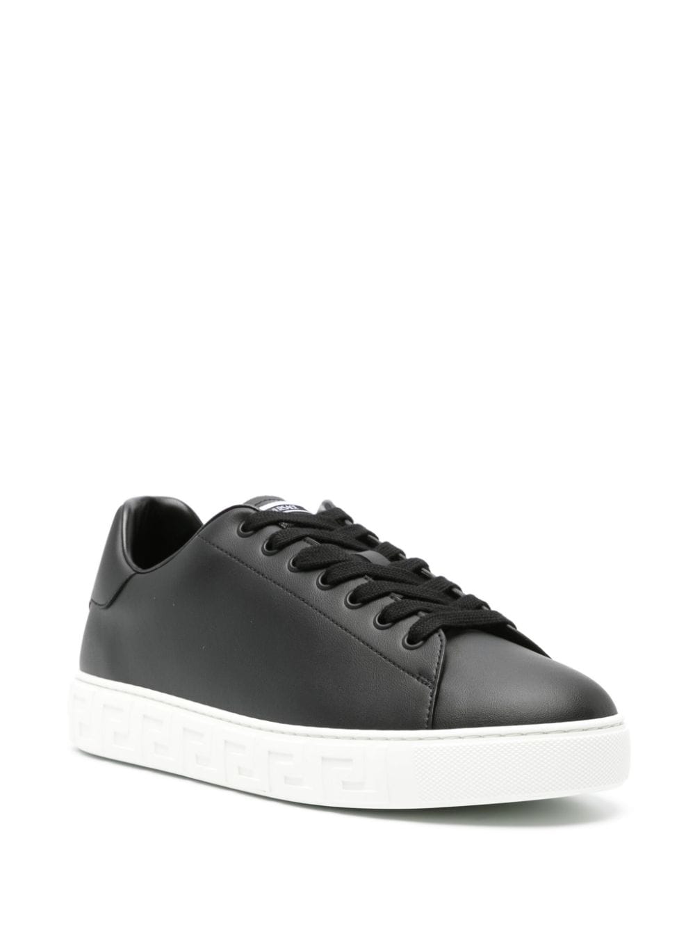 Versace Versace greca faux leather sneakers