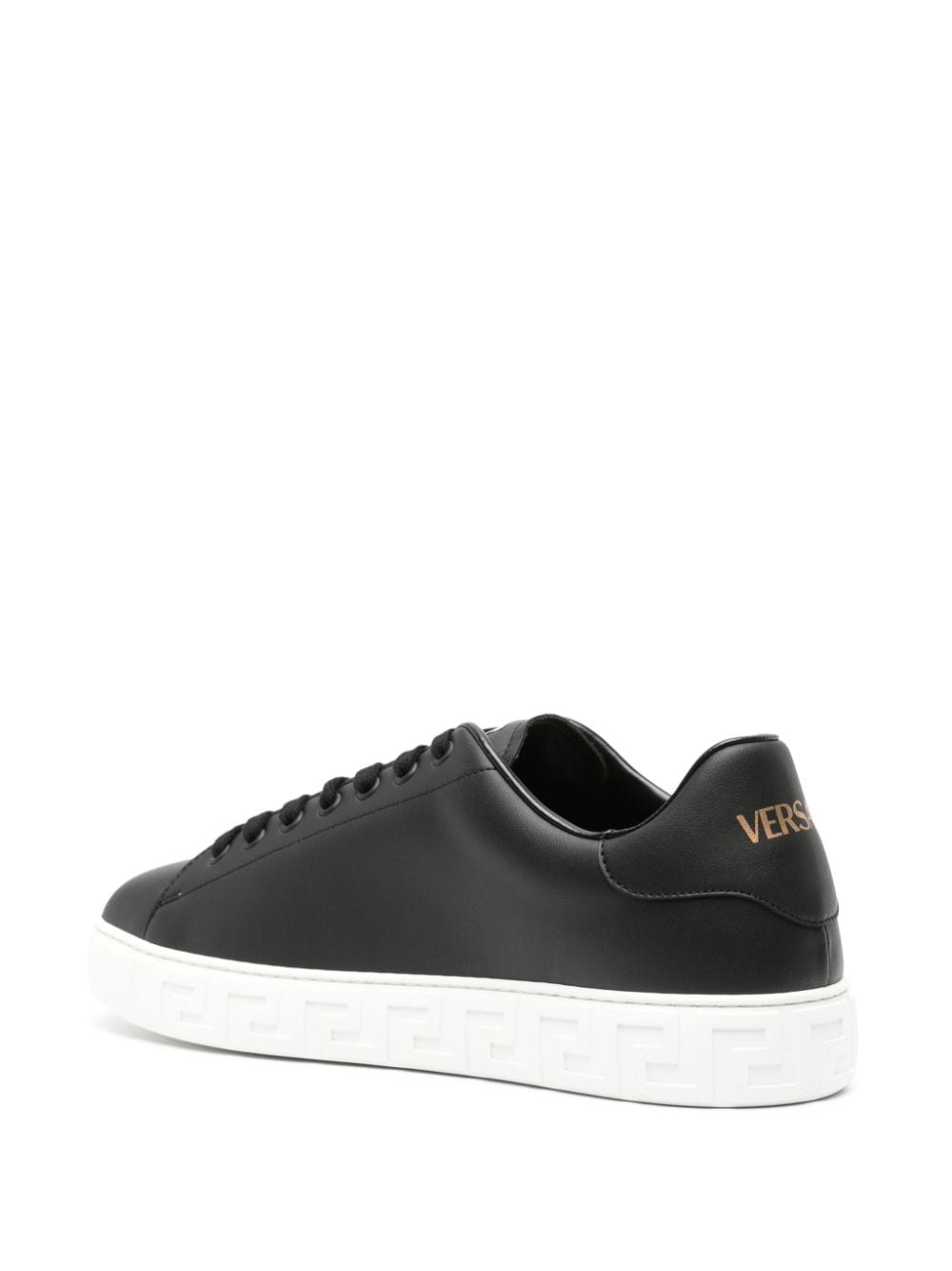 Versace Versace greca faux leather sneakers
