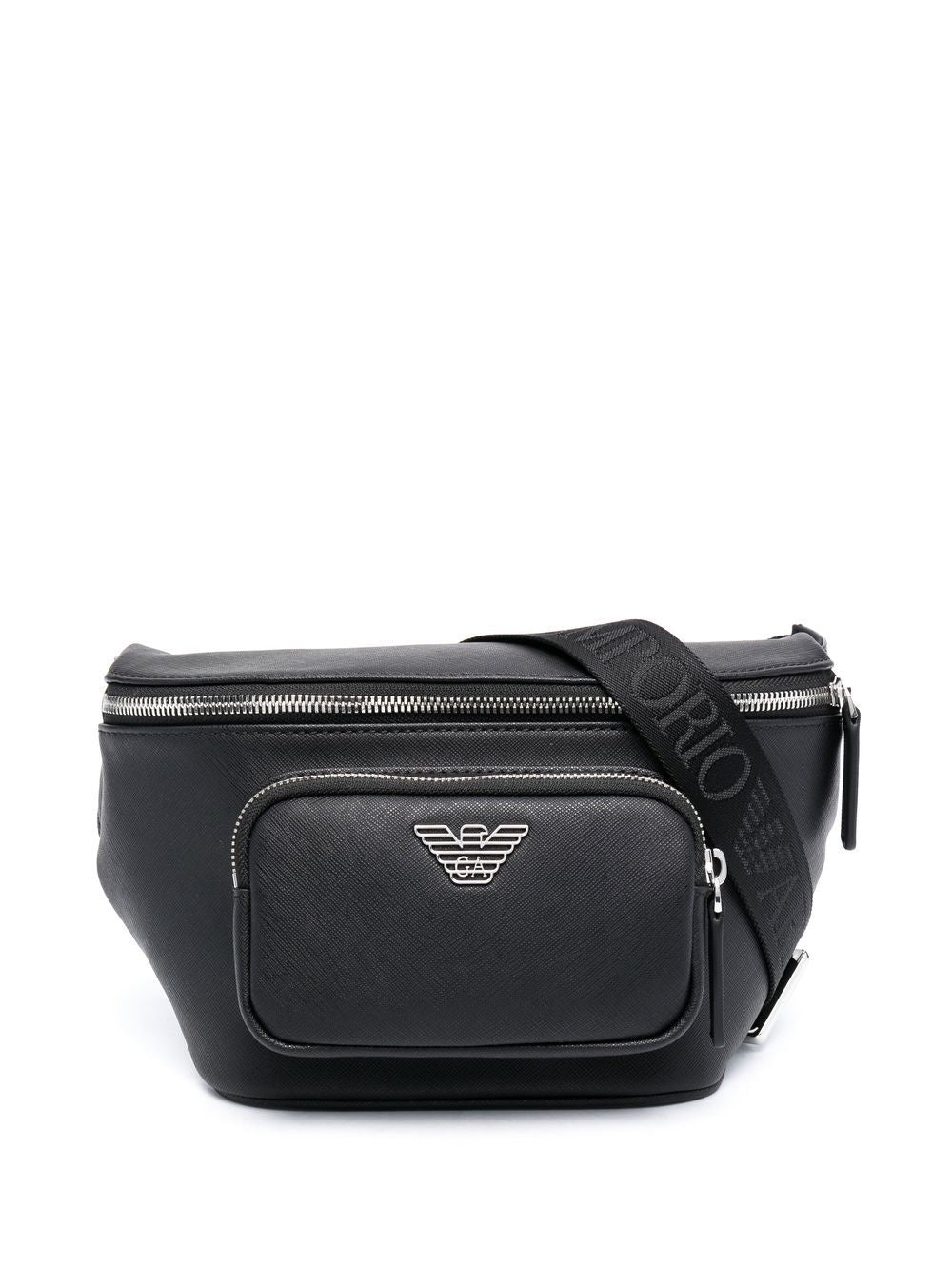 Emporio Armani Emporio Armani leather logo-plaque belt bag