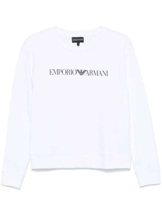 Emporio Armani Emporio Armani logo-print organic-cotton Sweatshirt