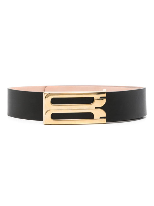 Victoria Beckham Victoria Beckham Jumbo Frame logo-buckle leather belt