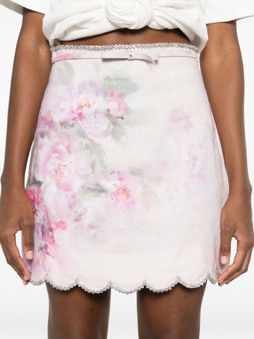 Zimmermann Zimmermann Crush Mini Skirt