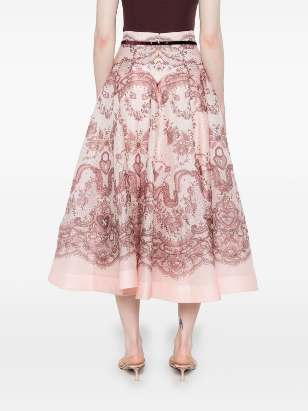 Zimmermann Zimmermann Crush midi skirt