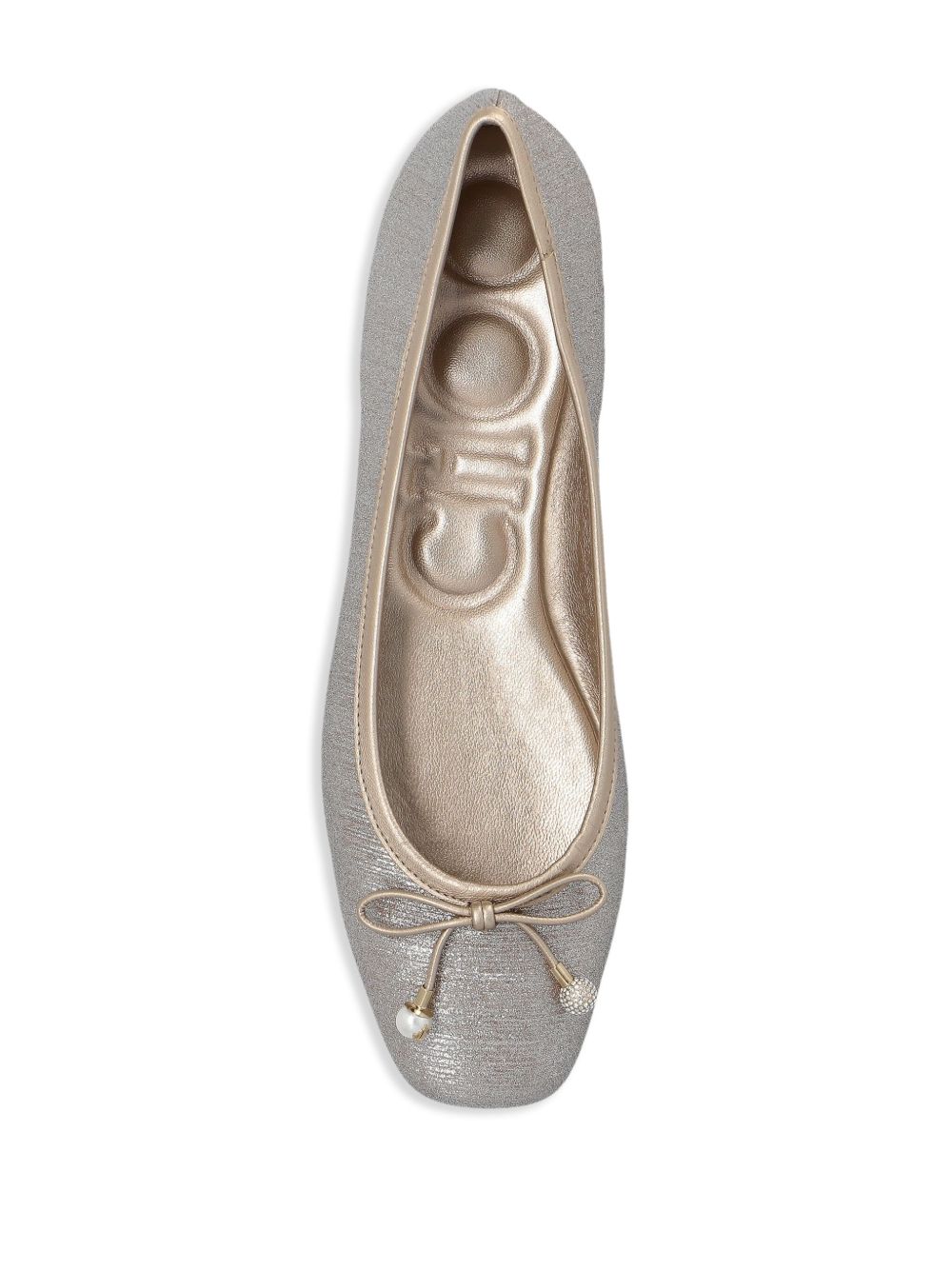 Jimmy Choo Jimmy Choo Elme Flat with Pearl embellishment