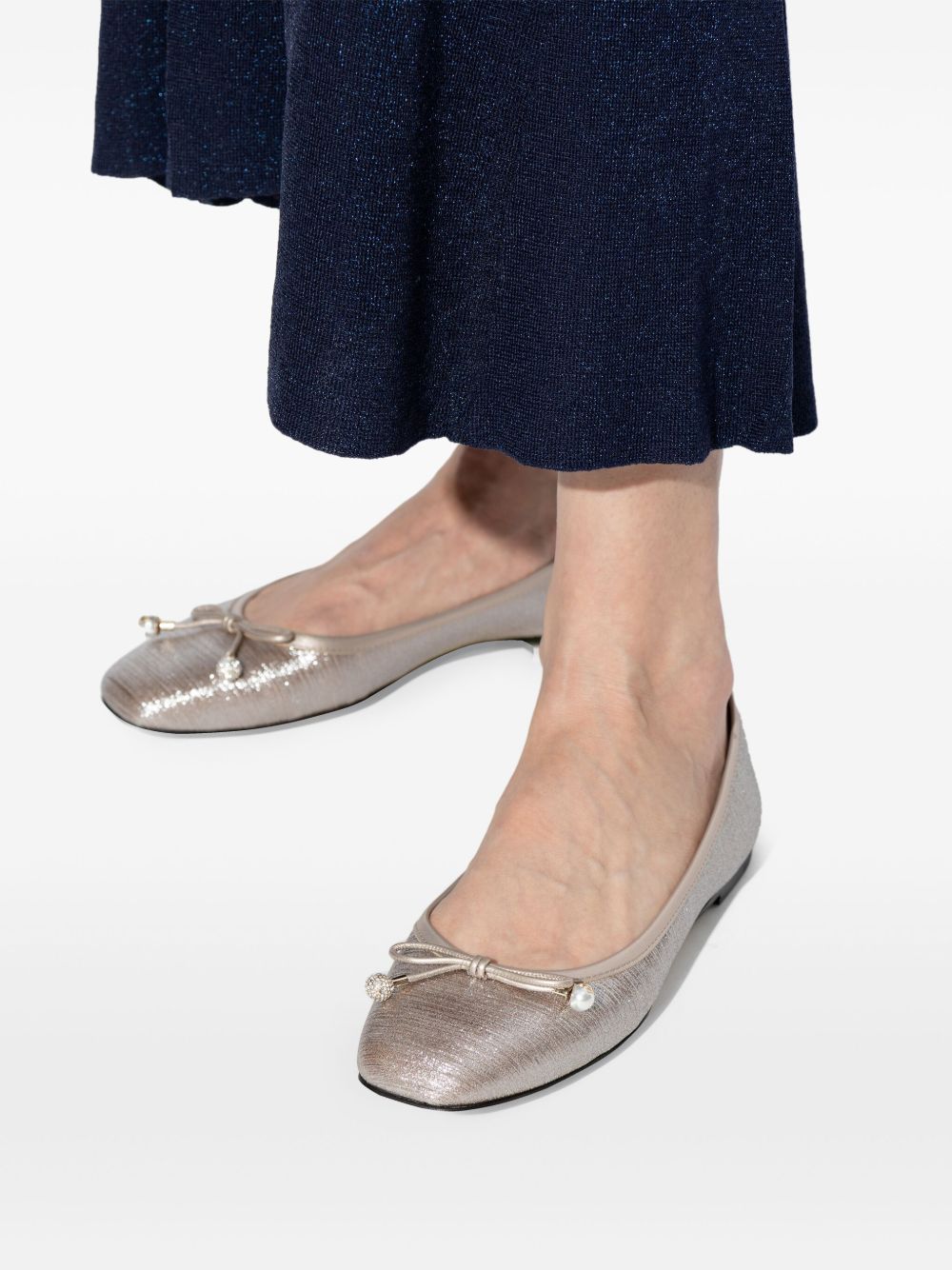 Jimmy Choo Jimmy Choo Elme Flat with Pearl embellishment