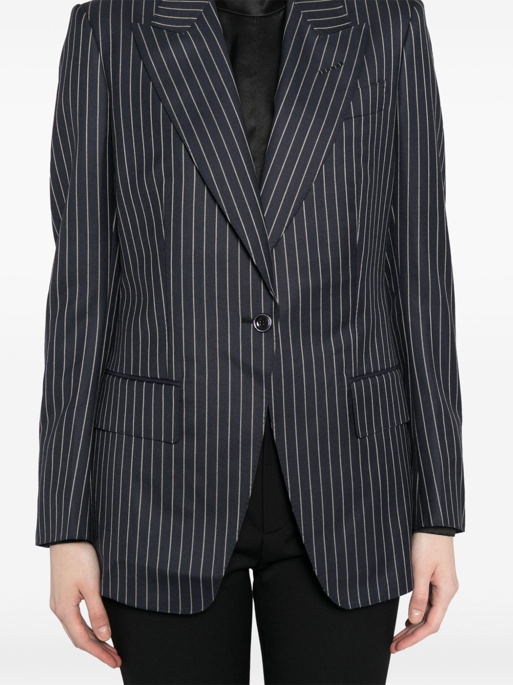 Tom Ford Tom Ford Pinstripe single-breasted blazer