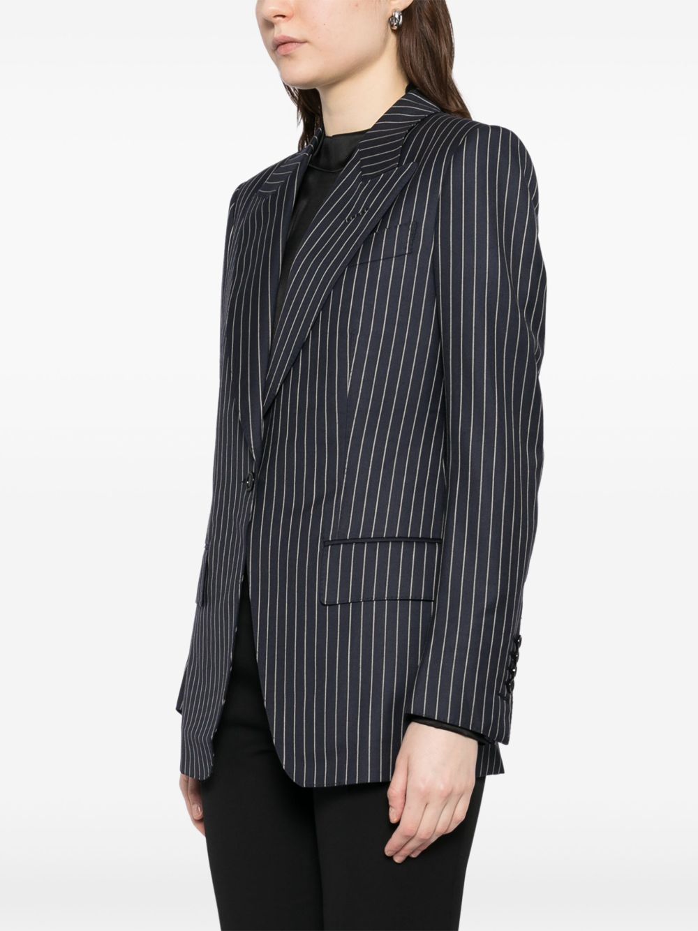 Tom Ford Tom Ford Pinstripe single-breasted blazer