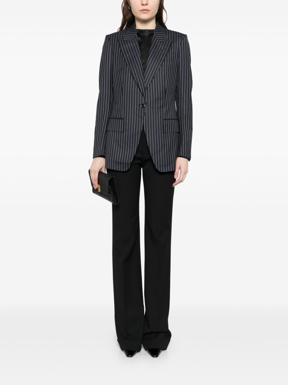 Tom Ford Tom Ford Pinstripe single-breasted blazer