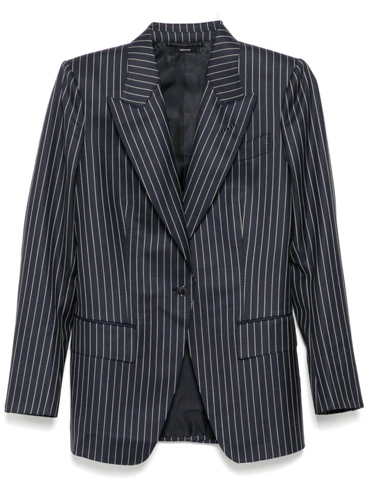 Tom Ford Tom Ford Pinstripe single-breasted blazer