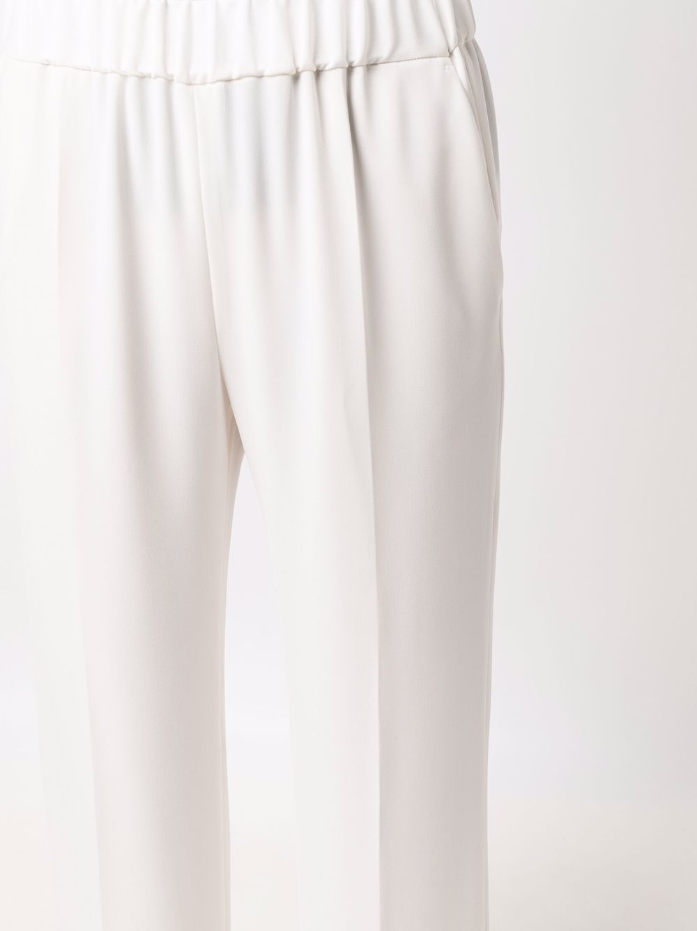Alberto Biani Alberto Biani White Cady Elasticated Trousers