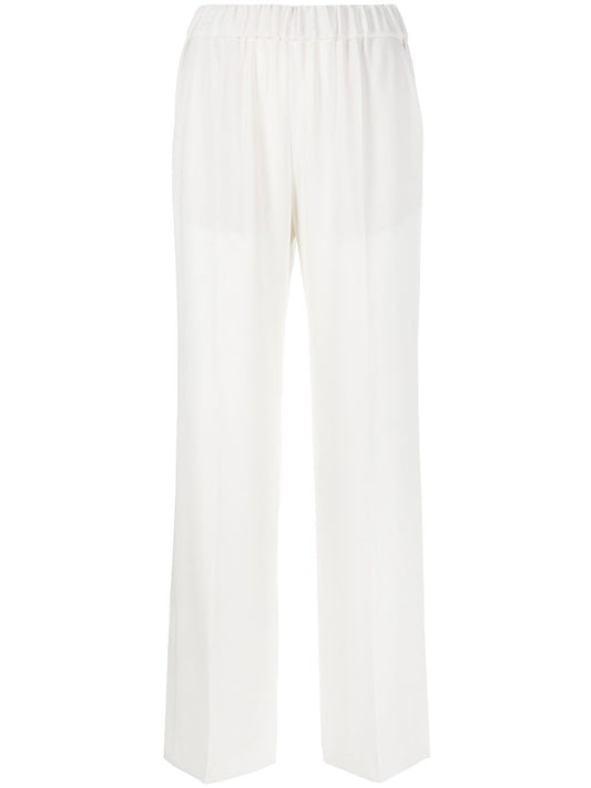 Alberto Biani Alberto Biani White Cady Elasticated Trousers