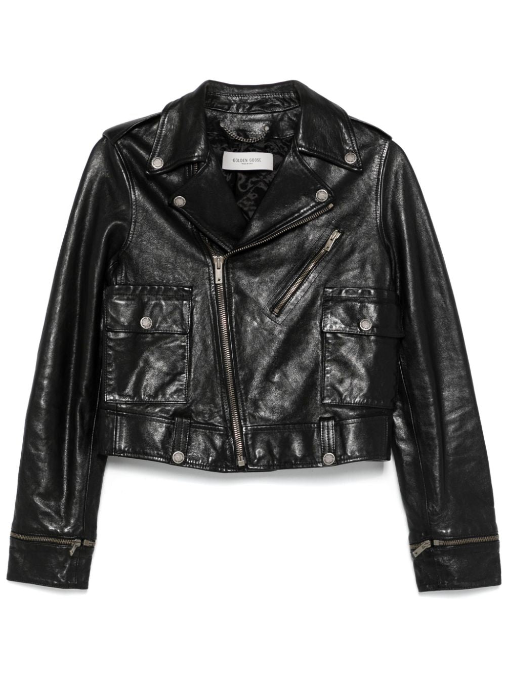 Golden Goose Golden Goose leather jacket with shiny effect