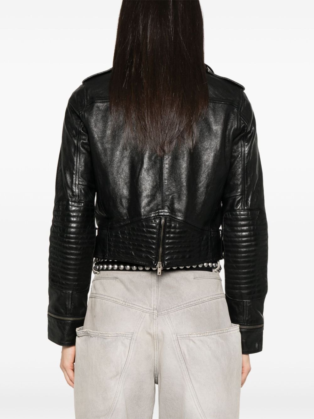 Golden Goose Golden Goose leather jacket with shiny effect